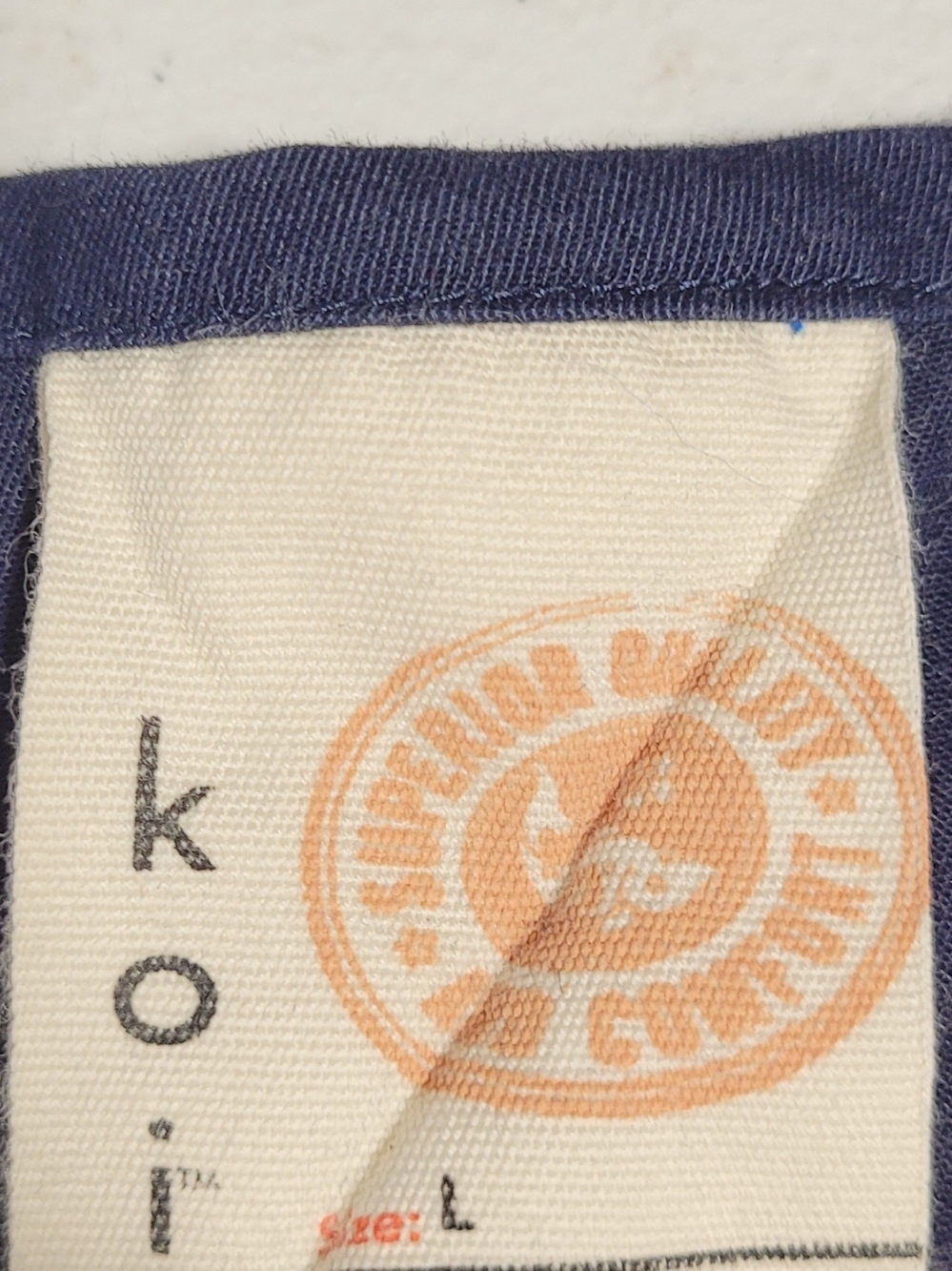 koi Men's Navy Medical Scrub Top and Cargo Pants - Picture 3 of 8